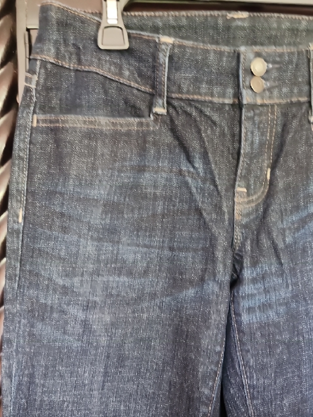 GAP Women's Straight-Leg Jeans in Dark Indigo - Picture 3 of 10